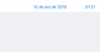 Tela do iPhone onde é possível alterar o horário