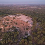 Imagem de Drone de Tel Azekah - feita por William Zimmermann
